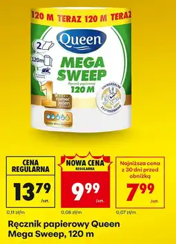 Biedronka Ręcznik papierowy Queen Mega Sweep, 120 m oferta