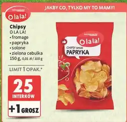 Intermarche Chipsy solone Intermarche O La La! oferta