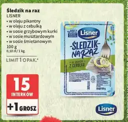 Intermarche Śledzik na raz w sosie śmietanowym Lisner Na Raz oferta