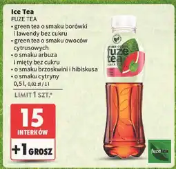 Intermarche Napój black ice tea lemon lemongrass Fuzetea oferta