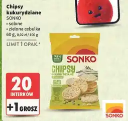 Intermarche Chipsy kukurydziane solone Sonko oferta