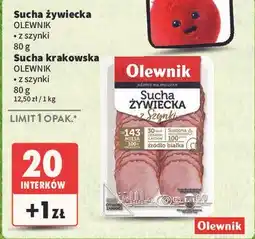 Intermarche Kiełbasa krakowska z szynki Olewnik oferta