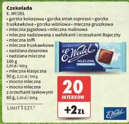 Intermarche Czekolada mocno mleczna z orzechami laskowymi E. Wedel oferta