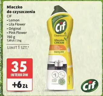 Mleczko do czyszczenia z mikrokryształkami pink flower Cif Cream