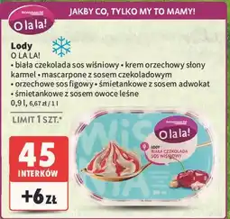 Intermarche Lody orzechowe-sos figowy Intermarche O La La! oferta