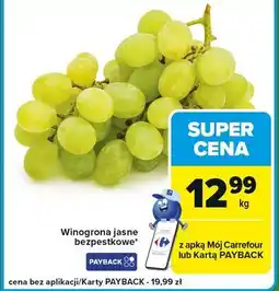 Carrefour Express Winogrono jasne bezpestkowe oferta