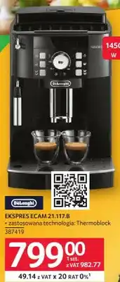 Selgros Ekspres ECAM 21.117.B DeLonghi oferta