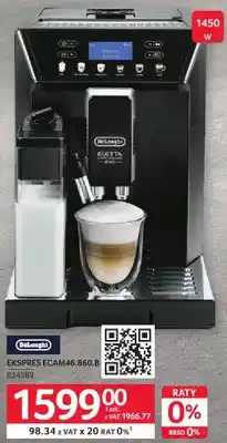 Selgros Ekspres do kawy EKSPRES ECAM46.860.B Eletta De'Longhi oferta