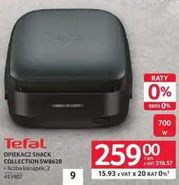 Selgros Opiekacz snack collection FW862B Tefal oferta