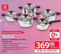 Selgros KOMPLET GARNKÓW 10 CZĘŚCI COOK & CLIP oferta