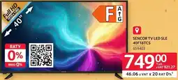 Selgros Telewizor LED SENCOR SLE 40F18TCS 659403 oferta