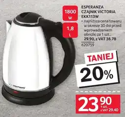 Selgros Czajnik Victoria EKK113W Esperanza oferta