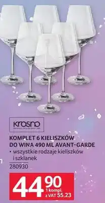 Selgros Komplet 6 kieliszków do wina 490 ml Avant-Garde Krosno oferta