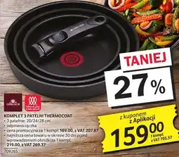 Selgros KOMPLET 3 PATELNI THERMOCOAT oferta