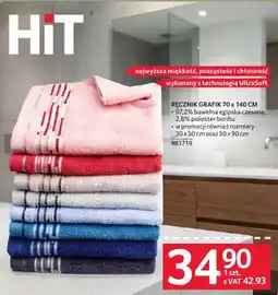 Selgros Ręcznik Grafik 70 x 140 cm oferta