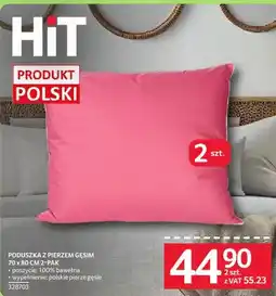 Selgros Poduszka Poduszka z piersza gęsim 70 x 80 cm 2-pak oferta