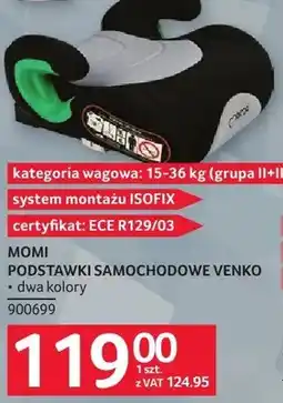 Selgros Poduszki samochodowe Venko Momi dwa kolory oferta