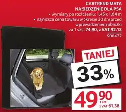 Selgros Mata Cartrend na siedzenie dla psa oferta