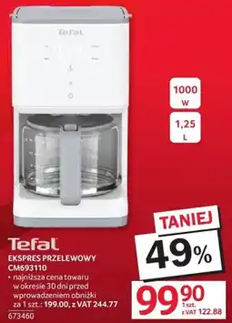 Selgros Ekspres przelewowy CM693110 Tefal oferta