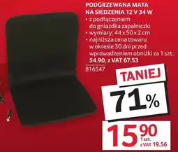Selgros Podgrzewana mata na siedzenie 12V 34W oferta