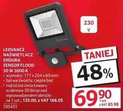 Selgros Naświetlacz Ledvance Sensor Flood 30W 3000K oferta