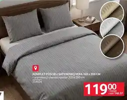 Selgros Komplet pościeli satynowej Vera 160 x 200 cm oferta