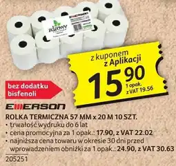Selgros Polka termiczna 57 mm x 20 m 10 szt. Emerson oferta