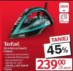 Selgros Żelazko Tefal Ultimate FV9844 oferta