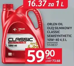 Selgros Olej silnikowy Classic Semisynthetic 10W-40 4.5 l Orlen Oil oferta
