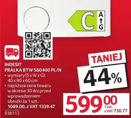 Selgros Pralka BTW S60400 PL/N oferta