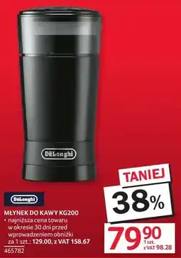 Selgros Młynek do kawy KG200 DeLonghi oferta