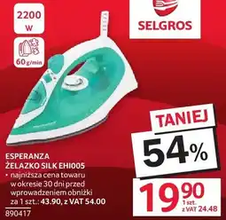Selgros Żelazko Esperanza EHI005 oferta