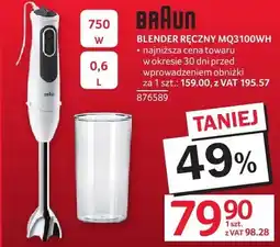 Selgros Blender ręczny Braun MQ3100WH oferta