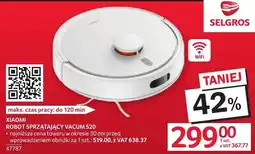 Selgros Robot sprzątający Xiaomi Vacuum S20 oferta