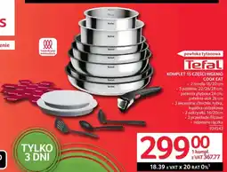Selgros Komplet garnków Tefal Ingenio Cook Eat 15 części powłoka tytanowa oferta