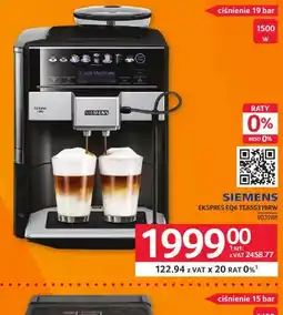 Selgros Ekspres do kawy Siemens TP65S318W oferta