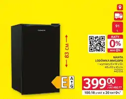 Selgros Lodówka MANTA MM520PB oferta