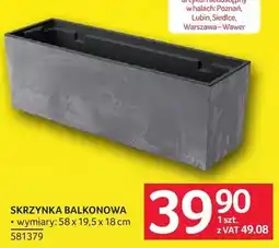 Selgros Skrzynka balkonowa 58 x 19,5 x 18 cm oferta