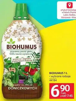 Selgros BIOHUMUS 1L dla roślin doniczkowych oferta