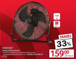 Selgros Cyrkulator ZELMER ZFF0450 oferta