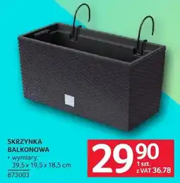 Selgros Skrzynka balkonowa 39,5 x 19,5 x 18,5 cm oferta