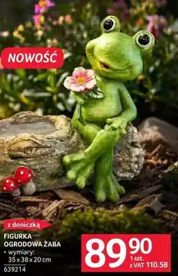Selgros Figurka ogrodowa żaba 35 x 38 x 20 cm oferta