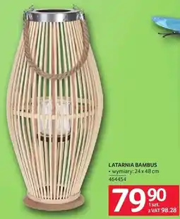 Selgros Latarnia bambus 24 x 48 cm oferta