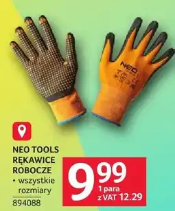 Selgros Rękawice robocze Neo Tools wszystkie rozmiary oferta
