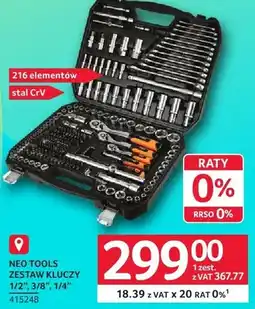 Selgros Zestaw kluczy Neo Tools 1/2, 3/8, 1/4 415248 oferta