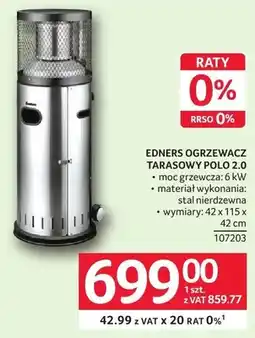 Selgros Ogrzewacz tarasowy Polo 2.0 Enders 107203 oferta