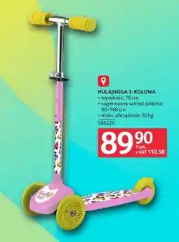 Selgros Hulajnoga 3-kołowa wysokość 76 cm supereswarty wzrost dziecka: 90-140 cm wytrzymuje maks oferta