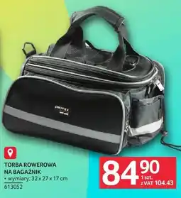Selgros Torba rowerowa na bagażnik wymiary: 32 x 27 x 17 cm oferta