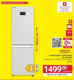 Selgros Chłodziarko-zamrażarka TOSHIBA GR-RB449WE oferta