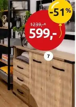 Black Red White Komoda z szufladami i drzwiami oferta